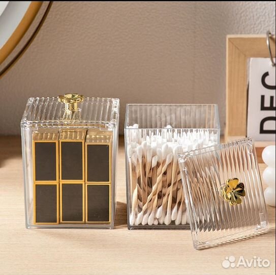 Органайзер для украшений, ватных палочек, дисков