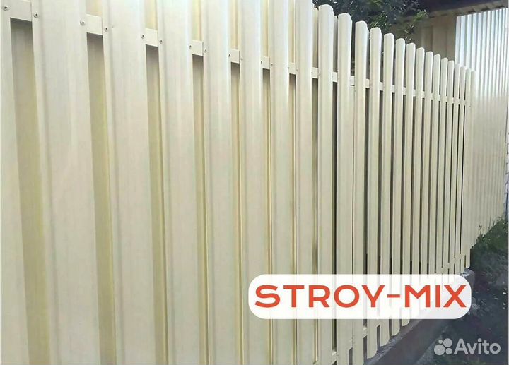 Ворота из евроштакетника