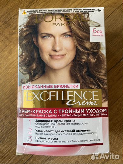 Краска для волос Лореаль 600 темно-русый