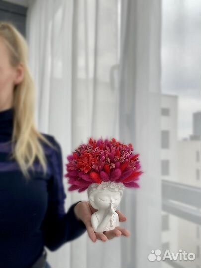 Букет с сухоцветами/ декор