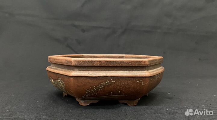 Горшок керамический для бонсай, суккулентов