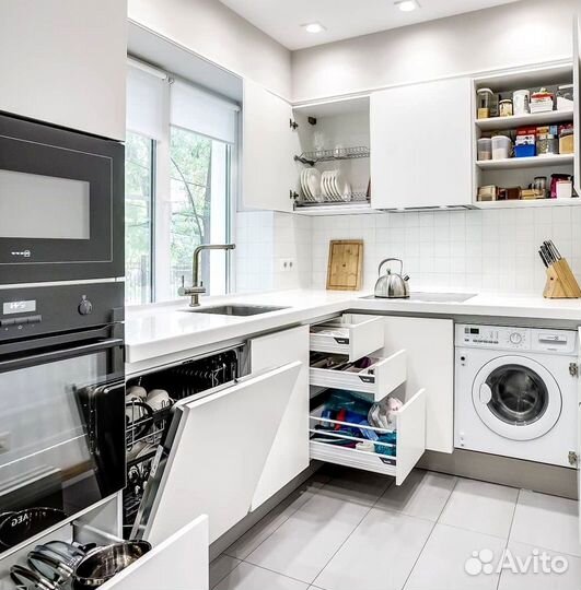 Кухонный гарнитур в современном стиле на заказ