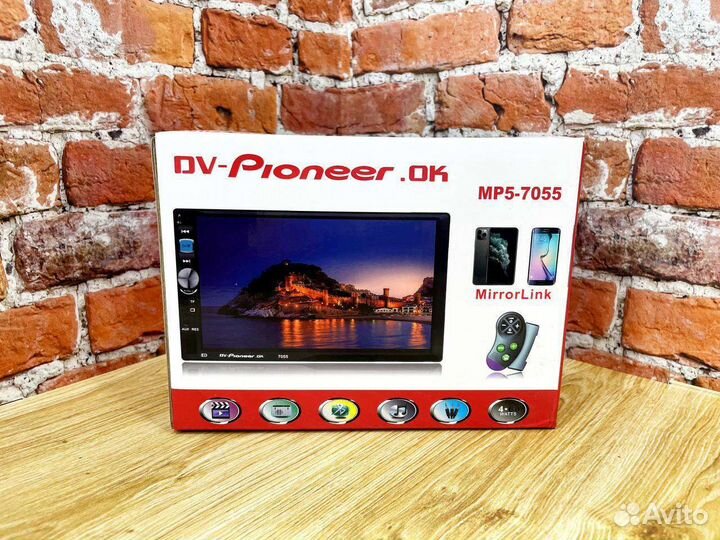 Магнитола 2 din pioneer MP5