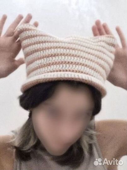 Шапка с ушками
