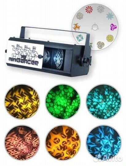 Светомузыка Minidancer Hustle IL Полицвет Gobo Mic