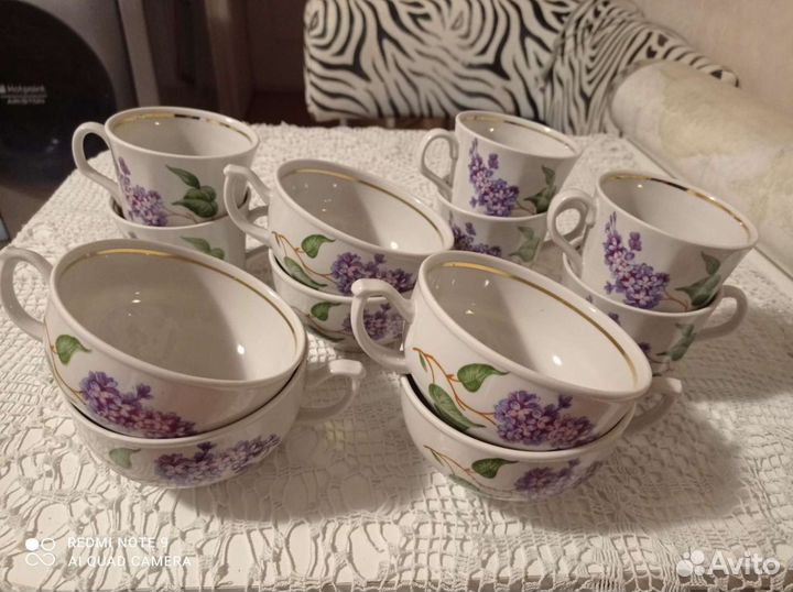 Два сервиза чайный и кофейный СССР