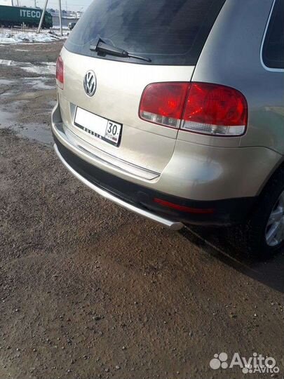 Защита заднего бампера 60/53 мм Volkswagen Touareg