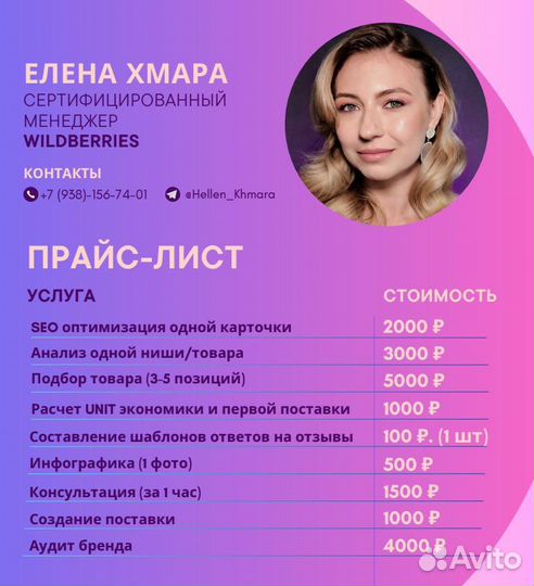 Менеджер-аналитик маркетплейс