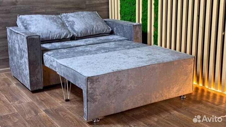 Диван-кровать Лофт Mini, серый OWN / 140 см