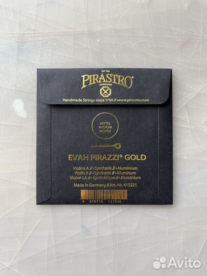 Струна для скрипки Evah Pirazzi Gold Ля