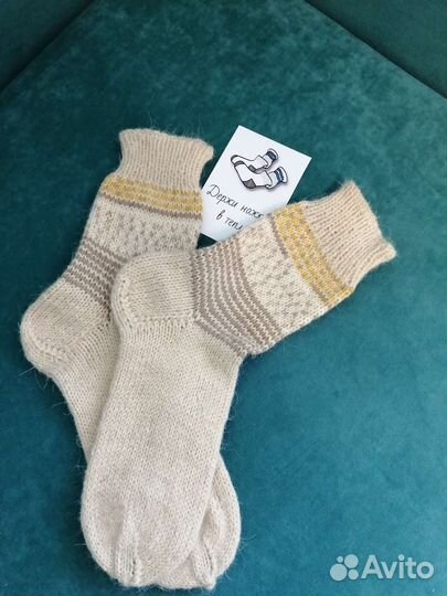 Вязанные носки ручной работы