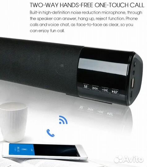 Колонка саундбар Bluetooth мощная WM-1400 2*5W