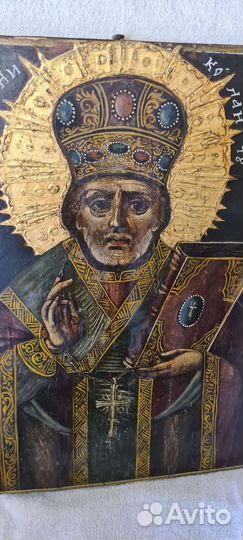 Шикарная Большая Икона. Николай Чудотворец