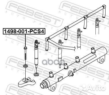 Болт (комплект 4 шт) 1498001PCS4 Febest