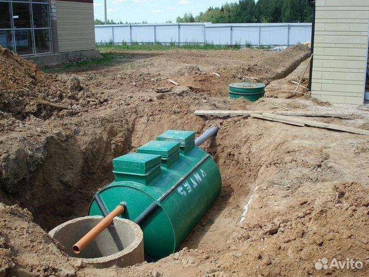 Установка септика. Рассрочка 12 мес