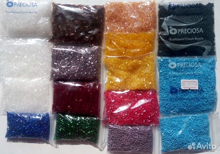 Стеклярус и рубка preciosa