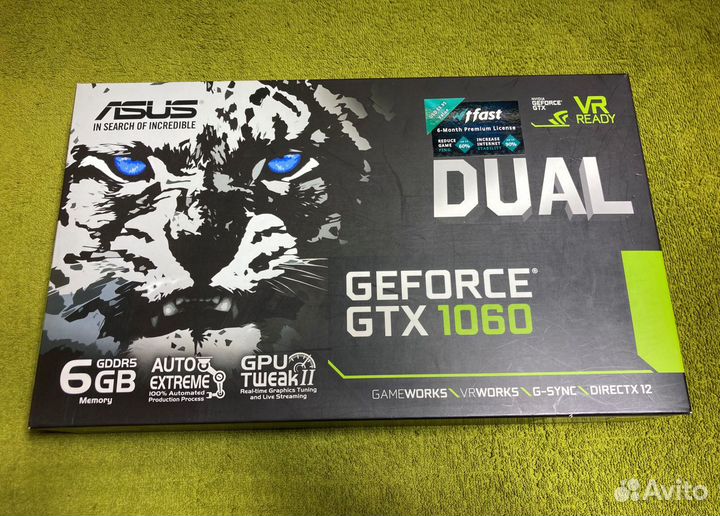 Видеокарта Asus Geforce GTX1060(6Gb)
