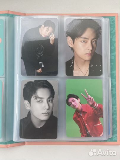 Продаю биндер и карточки бтс