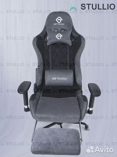 Компьютерное игровое кресло геймерское с массажем