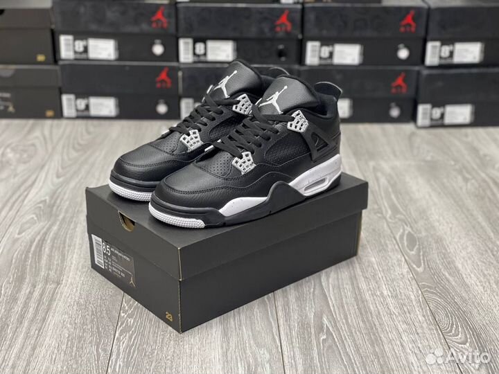 Кроссовки Air Jordan 4 Black Oreo (41-45)