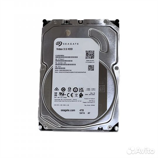 Жесткий диск 4TB для видеонаблюдения