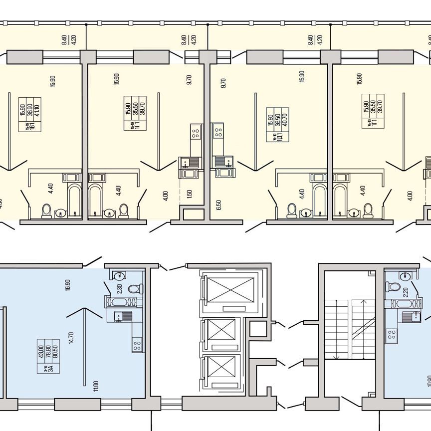 1-к. квартира, 40,7 м², 16/19 эт.