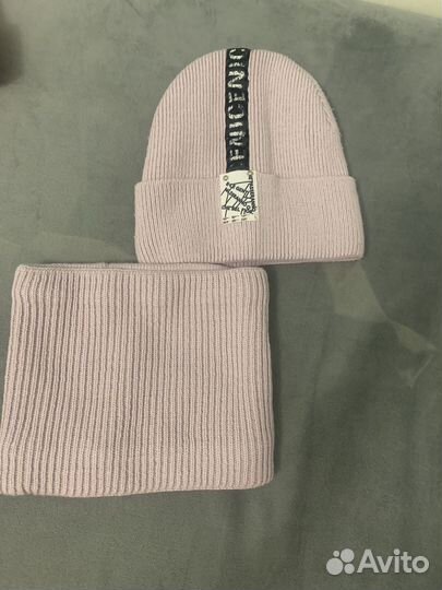 Шапка и снуд для девочки 50 52