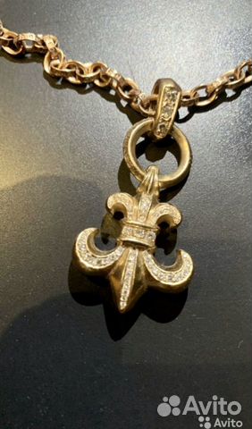 Chrome Hearts Gold цепочка + кулон