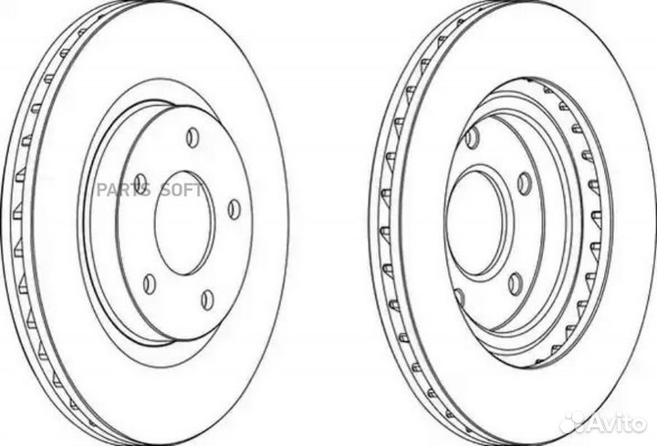Ferodo DDF1624 диск тормозной
