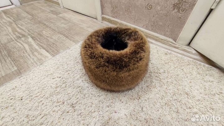 Женский лисий берет, разм (56-58)