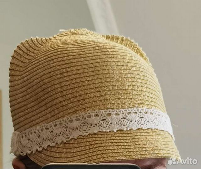 Шляпка соломенная с ушками zara
