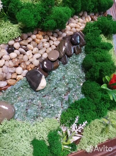 3d картина из мха. Лес