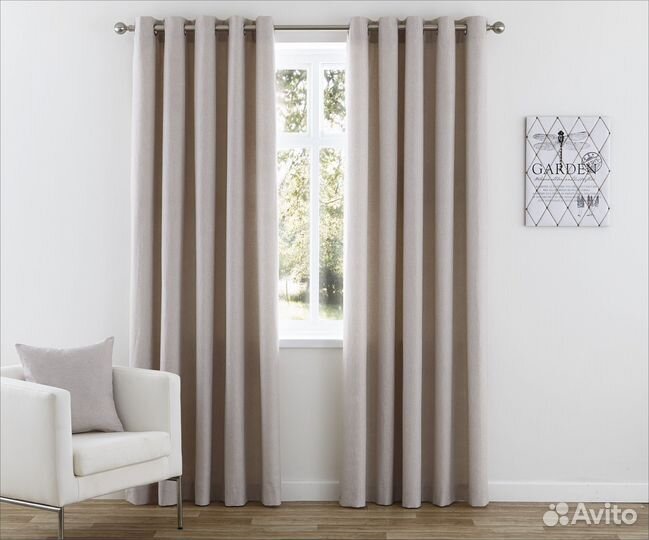 Шторы блэкаут на люверсах