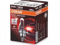 Лампа H4 12V 60/55W P43t night breaker silver +