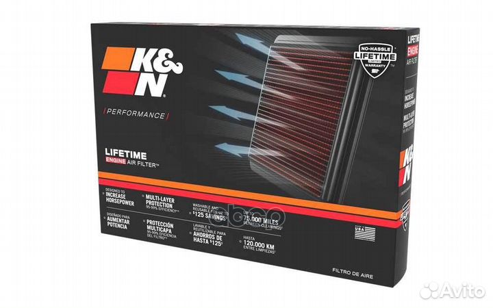 Фильтр в штатное место SU-7511 K&N Filters