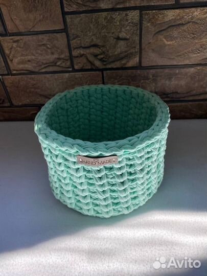 Вязанные корзины