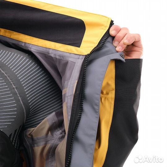 Мембранная куртка DragonFly Quad PRO черно-желтая
