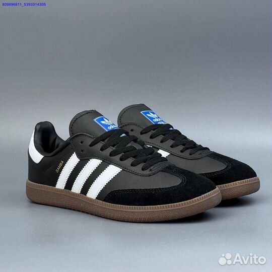 Кроссовки Adidas Samba Black (Арт.71582)