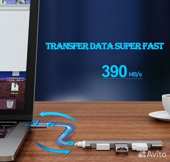 Разветвитель с 4 портами USB 3,0, USB HUB. 5 Гбит