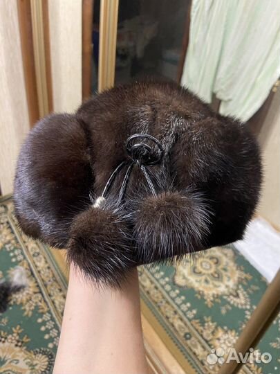 Шапка норковая женская