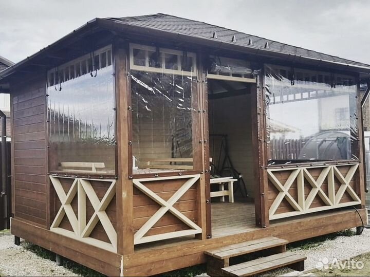 Мягкие окна для террас и беседок