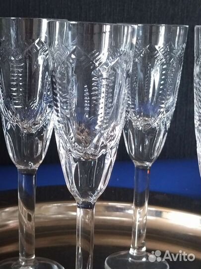 Рюмки хрусталь СССР автор Яновская