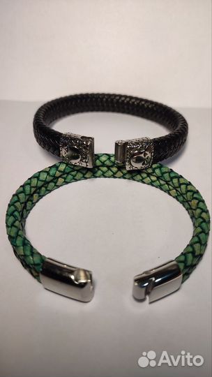 Кожаный браслет мужской