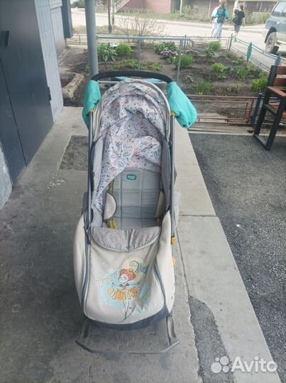 Детские санки коляска бу