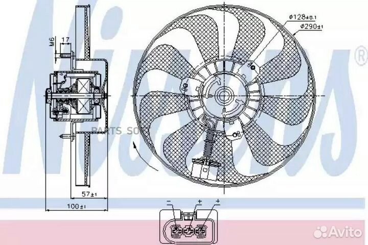 Вентилятор seat arosa (1997) 1.4