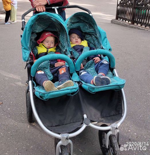 Коляска для двойни bumbleride 2 в 1