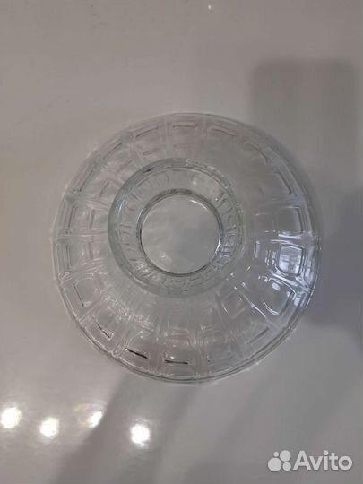 Ваза для фруктов на ножке стекло