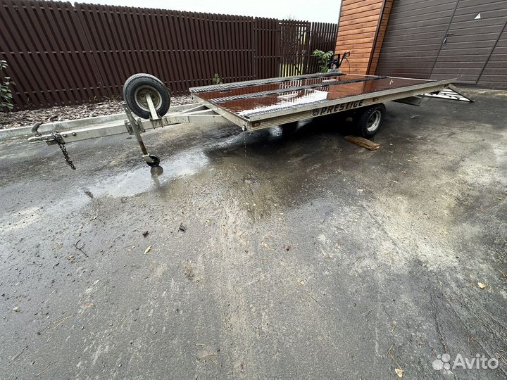 Прицеп для 2-х снегоходов алюминиевый