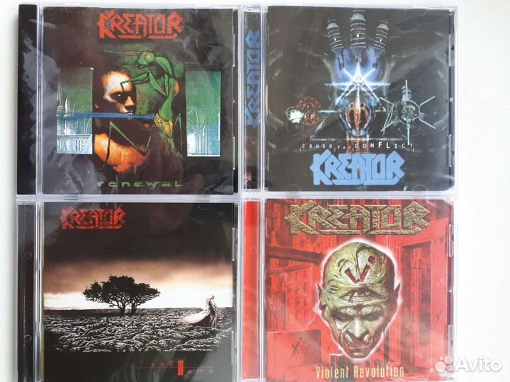 CD диски Kreator, Sodom, Destruction, Holy Moses
