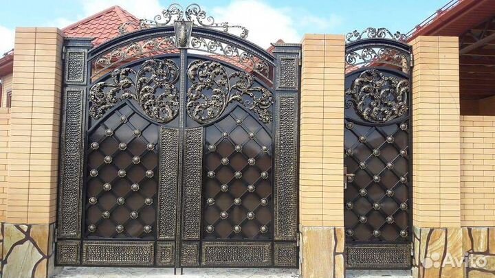 Ворота кованые
